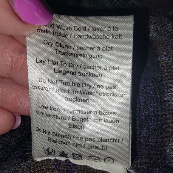 Krimson Klover Wool Fair Isle Print Long Sleeve Sweater Dress Medium - Picture 4 of 7